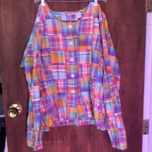 Orvis madras plaid shirt